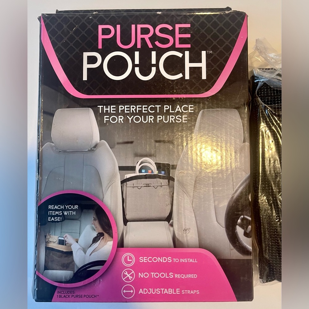 Purse Pouch Black Car Accessory Purse Storage As Seen On TV New In Box
